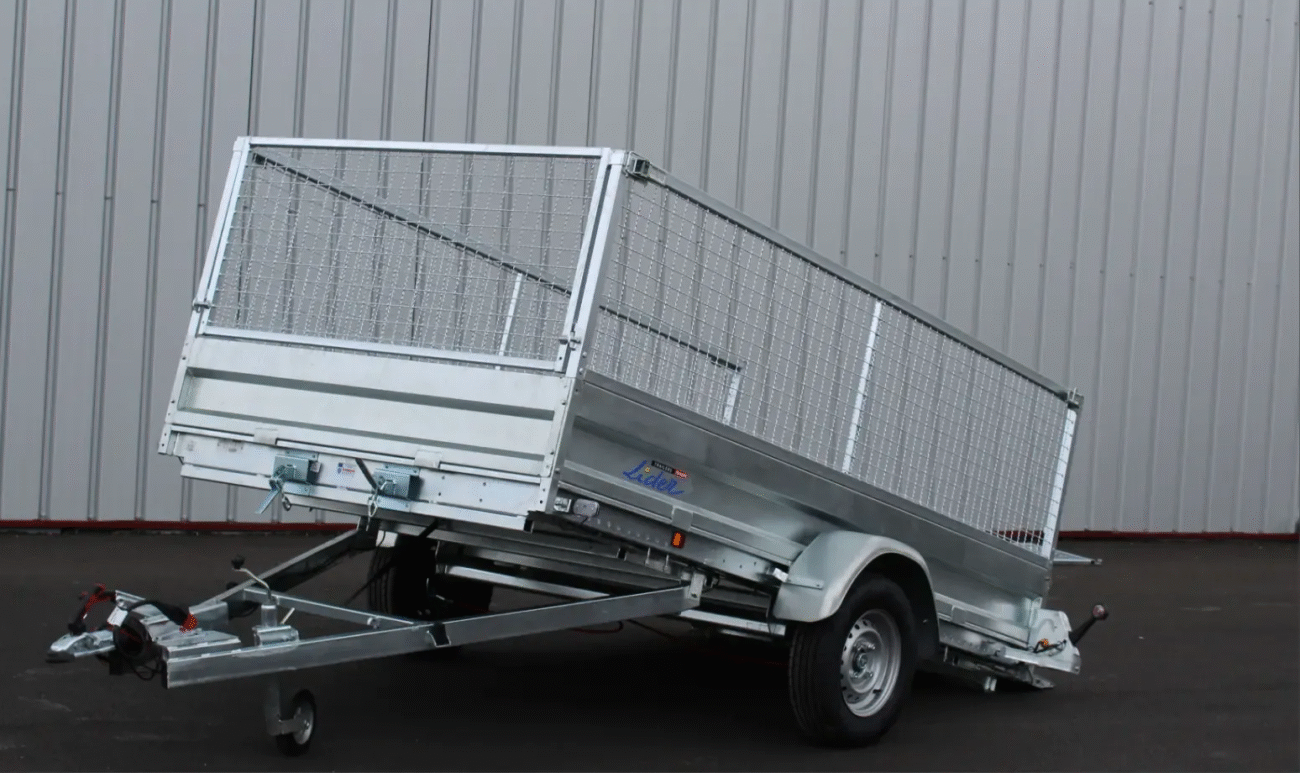remorque plateau Lider Robust 40380 essieu 1000 kg galvanisé